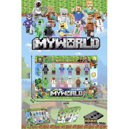 ZESTAW 12SZT FIGURKI MY WORLD MINECRAFT NOWY SERIA