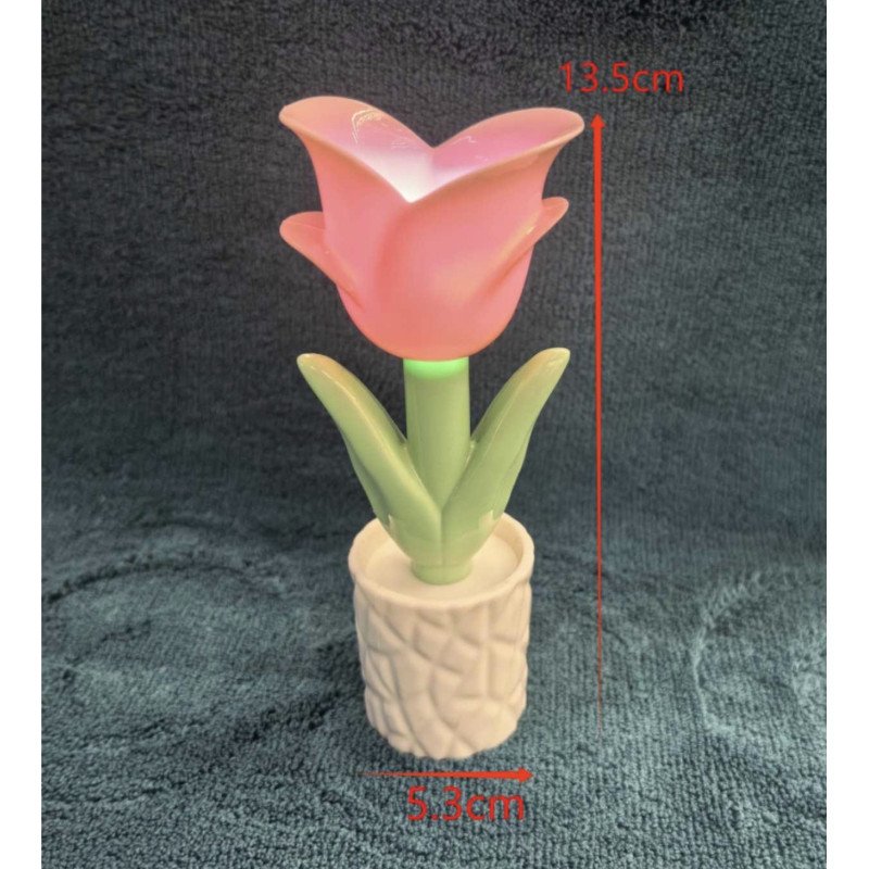 LAMPA RÓŻA OZDOBNA