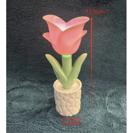 LAMPA RÓŻA OZDOBNA