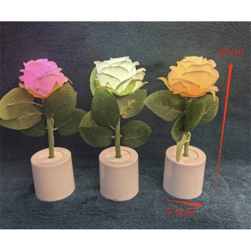 LAMPA RÓŻA OZDOBNA