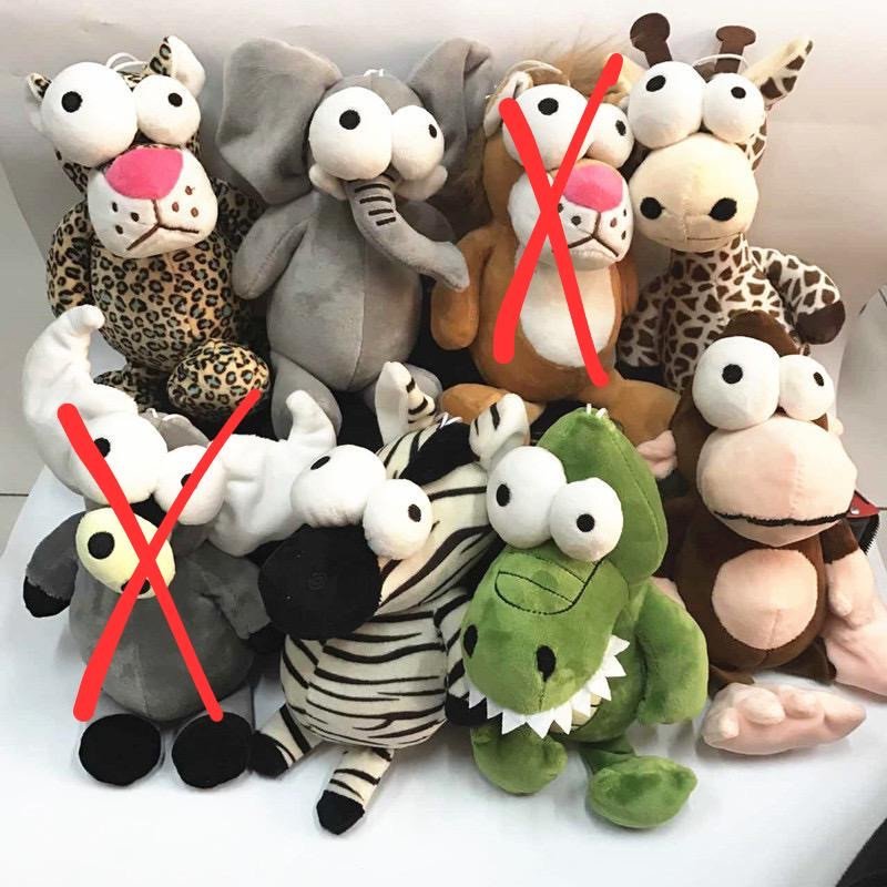 PLUSZAK MASKOTKA ZWIERZĘTA 25CM