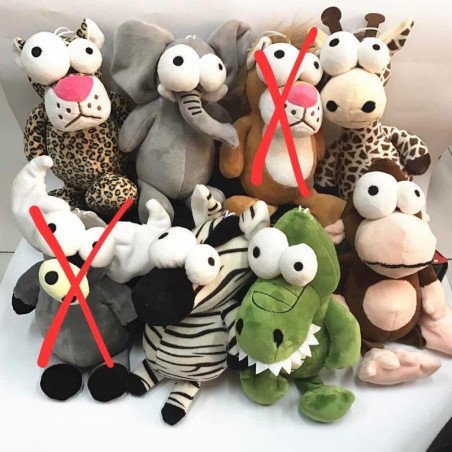 PLUSZAK MASKOTKA ZWIERZĘTA 25CM