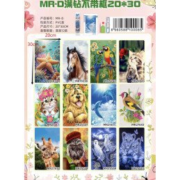 ZESTAW DO MALOWANIA DIAMENTAMI 20*30CM