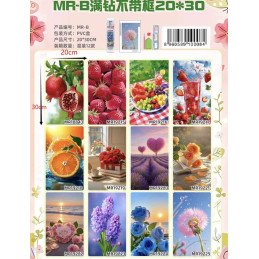 ZESTAW DO MALOWANIA DIAMENTAMI 20*30CM