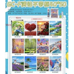 ZESTAW DO MALOWANIA DIAMENTAMI 40*50CM