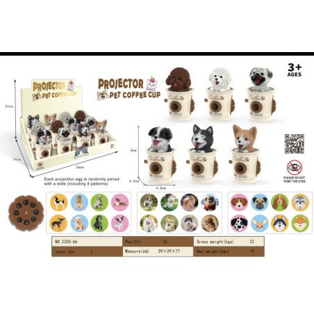 PROJEKTOR ZABAWKOWY PROJECTOR PET COFFE CIP