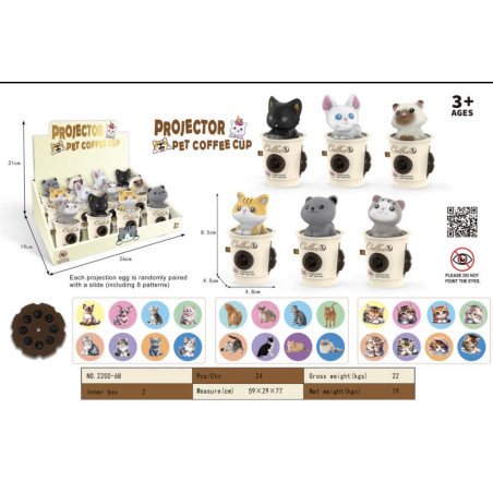 PROJEKTOR ZABAWKOWY PROJECTOR PET COFFE CIP