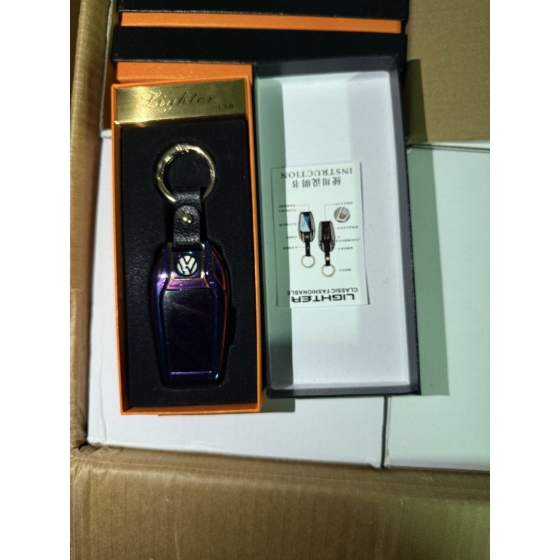 VOLKSWAGEN ZAPALNICZKA ŻAROWA ELEGANCKI BRELOK USB LED
