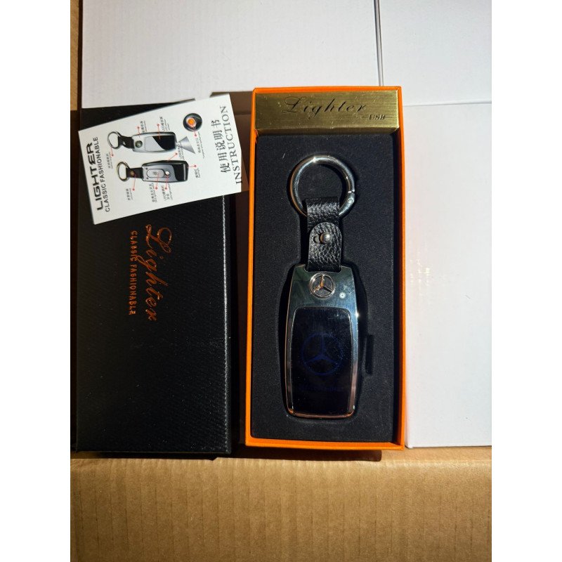 MERCEDES ZAPALNICZKA ŻAROWA ELEGANCKI BRELOK USB LED