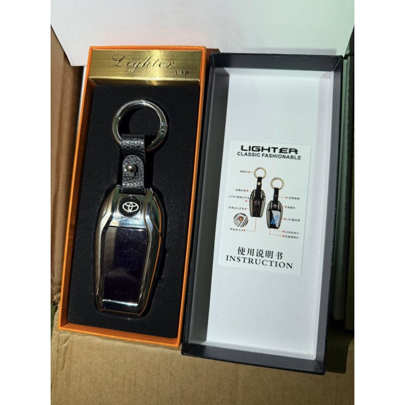 TOYOTA ZAPALNICZKA ŻAROWA ELEGANCKI BRELOK USB LED