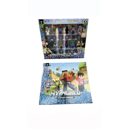 ZESTAW 12SZT FIGURKI MY WORLD MINECRAFT