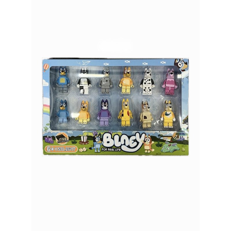 ZESTAW 12SZT FIGURKI BLUEY
