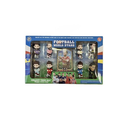 ZESTAW 8SZT FIGURKI + 8X KARTA PIŁKARSKIE