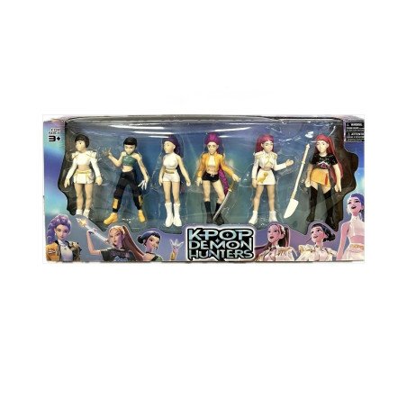 ZESTAW 6SZT FIGURKI K-POP DEMON HUNTERS