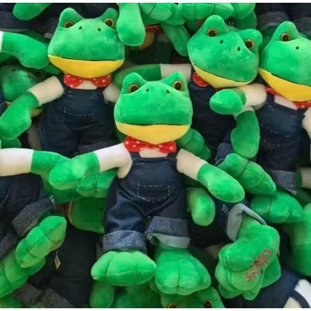 PLUSZAK MASKOTKA ŻABA 30CM