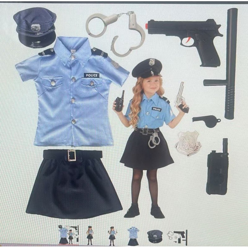 STRÓJ KOSTIUM POLICJA KOBIETA