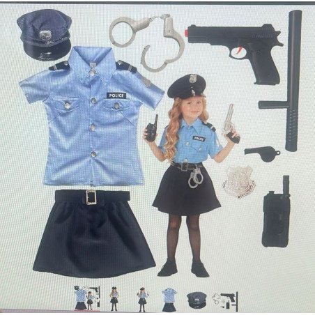 STRÓJ KOSTIUM POLICJA KOBIETA
