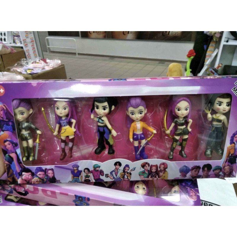 ZESTAW 6SZT FIGURKI K-POP DEMON HUNTERS