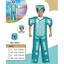 STRÓJ KOSTIUM MINECRAFT DIAMENTOWA ZBROJA