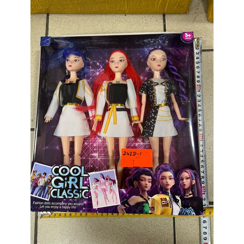 ZESTAW 3SZT LALKA K-POP DEMON HUNTERS