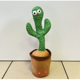 TAŃCZĄCY KAKTUS SPIEWAJĄCY GADAJĄCY NA BATERIE