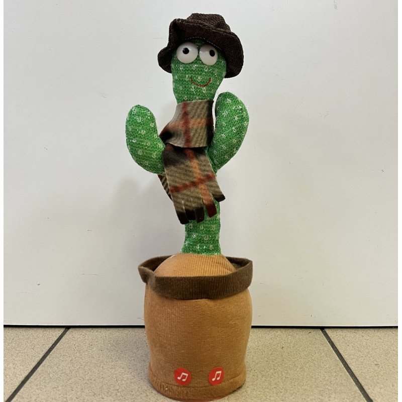 TAŃCZĄCY KAKTUS SPIEWAJĄCY GADAJĄCY NA BATERIE