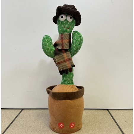 TAŃCZĄCY KAKTUS SPIEWAJĄCY GADAJĄCY NA BATERIE