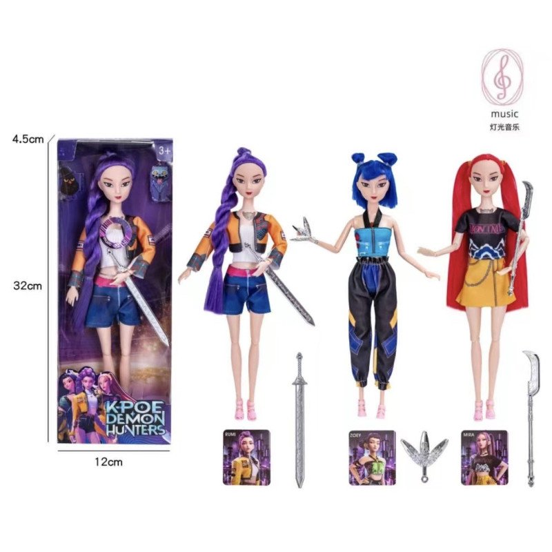 LALKA K-POP Z DŹWIĘKIEM + AKCESORIA