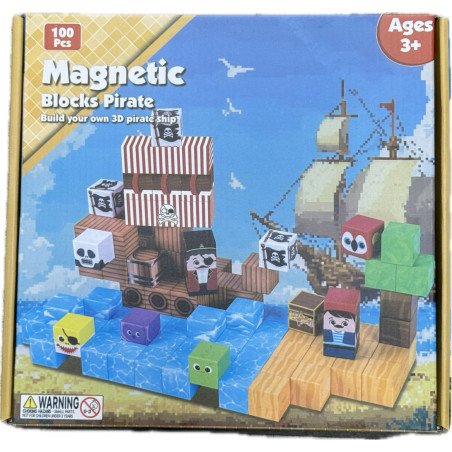 KLOCKI MAGNETYCZNE 100PCS MINECRAFT
