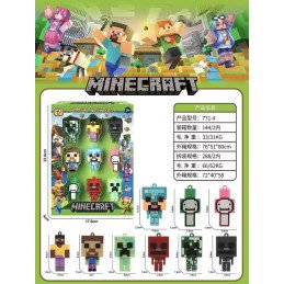 ZESTAW 9SZT FIGURKI MINECRAFT