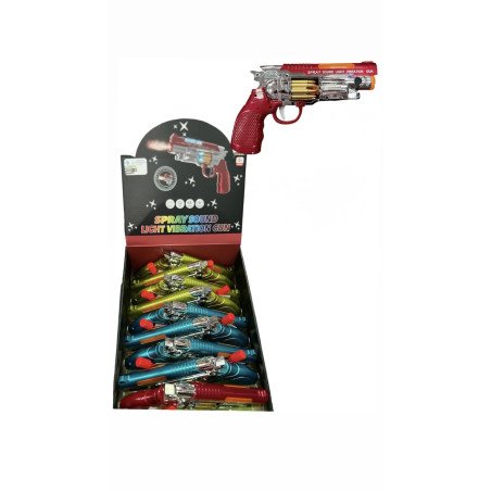 PISTOLET Z PARĄ SPRAY SOUND LIGHT VIBRATION GUN