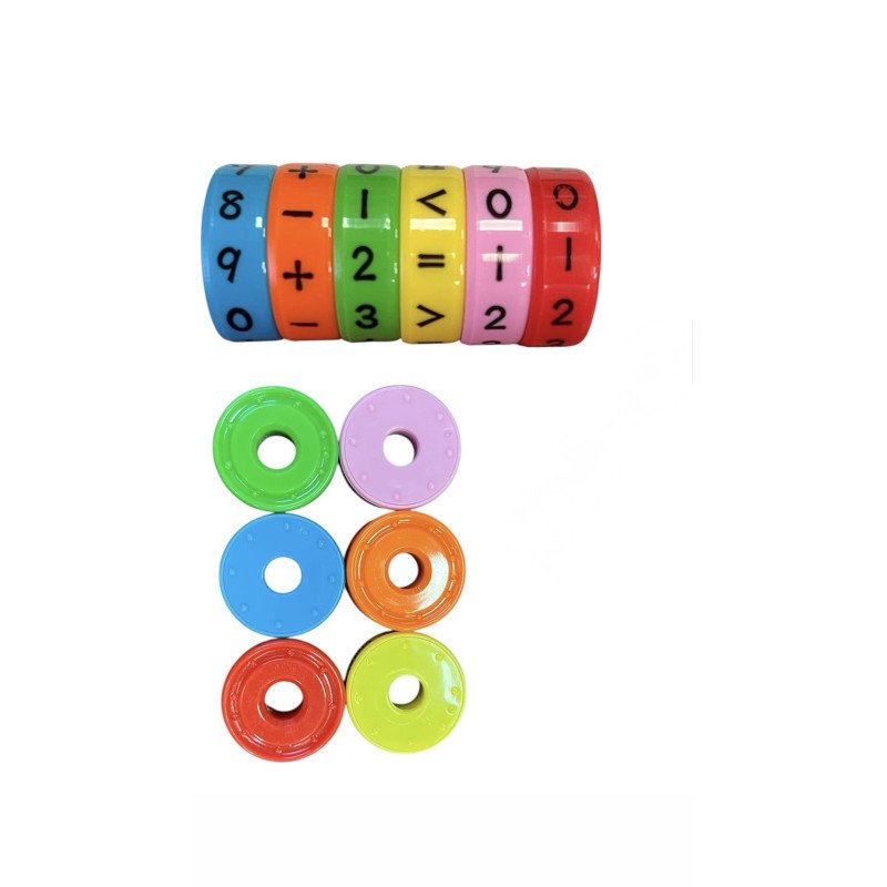 MAGNETYCZNA KOSTKA MATEMATYCZNA WALEC OBROTOWY DO NAUKA LICZENIA