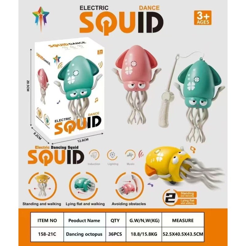 OŚMIORNICA SQUID TAŃCZĄCA KAŁAMARNICA INTERAKTYWNA