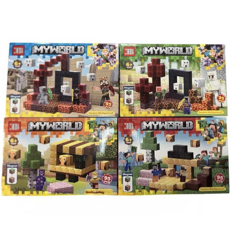 KLOCKI MAGNETYCZNE 95PCS MY WORLD MINECRAFT