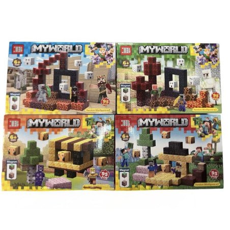 KLOCKI MAGNETYCZNE 95PCS MY WORLD MINECRAFT