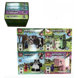 KLOCKI MAGNETYCZNE 21-24PCS MY WORLD MINECRAFT