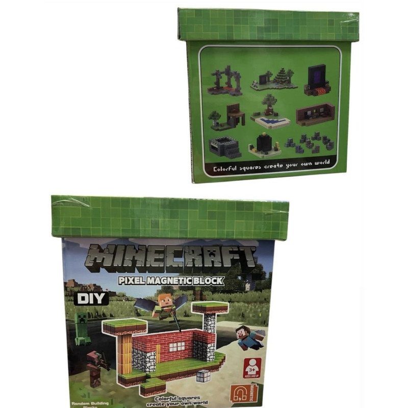 KLOCKI MAGNETYCZNE 150PCS MINECRAFT