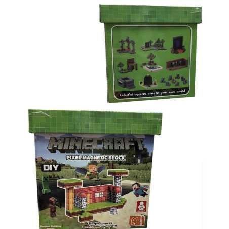 KLOCKI MAGNETYCZNE 150PCS MINECRAFT