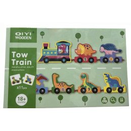 DREWNIANY POCIĄG DINOZAURÓW