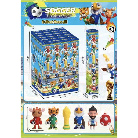 ZESTAW 6SZT FIGURKI FIFA WORLD CUP 2026