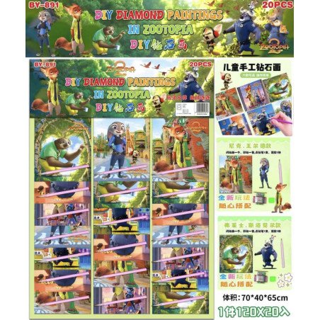 MALOWANIE DIAMENTAMI ZOOTOPIA