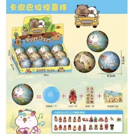 KULA SURPRISE Z FIGURKĄ KAPIBARA