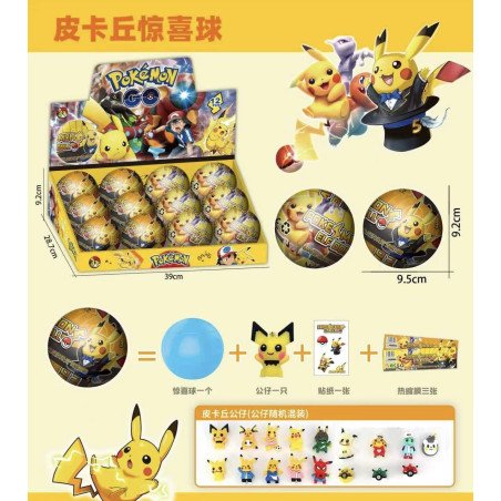 KULA SURPRISE Z FIGURKĄ POKEMON