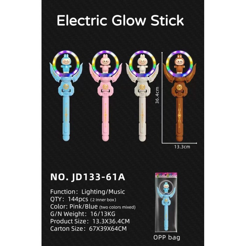 RÓŻDŻKA LABUBU ŚWIECĄCE