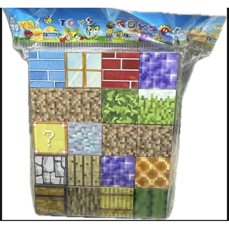 KLOCKI MAGNETYCZNE 20PCS MINECRAFT
