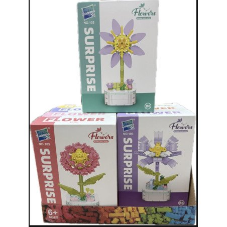 KLOCKI 103B KWIATY FLOWERS