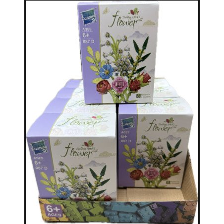 KLOCKI 087B KWIATY FLOWERS