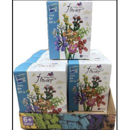 KLOCKI 087B KWIATY FLOWERS