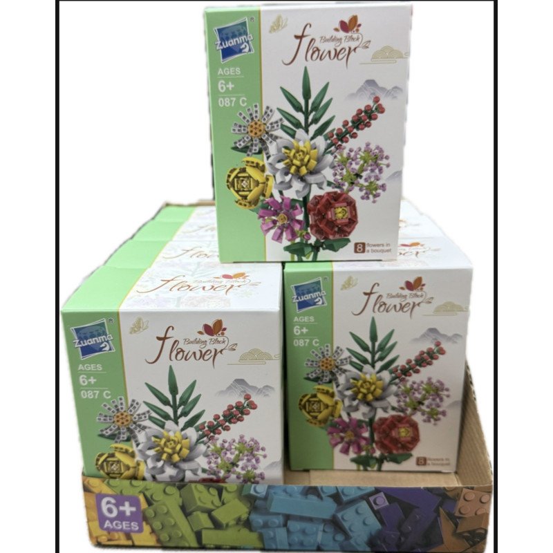 KLOCKI 087C KWIATY FLOWERS