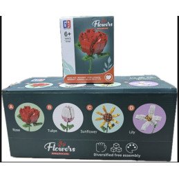 KLOCKI 123-685-688 KWIATY FLOWERS